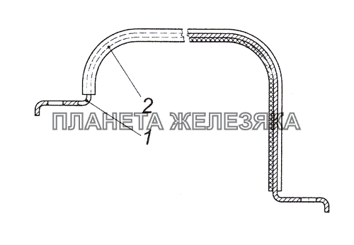 4308-1311086 Скоба наружная КамАЗ-4308 (2008)